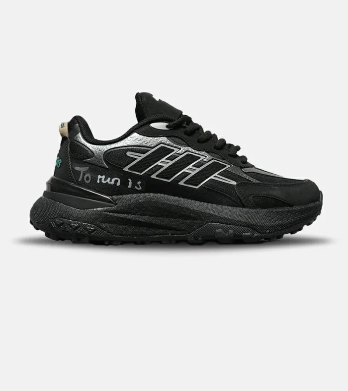 کفش کتانی مردانه و زنانه مشکی طوسی Adidas More Than Speed مدل 8347 - Image 1