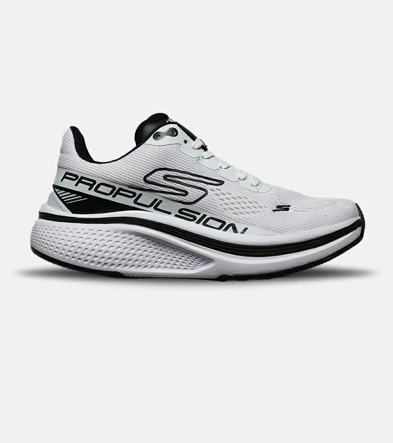 کفش کتانی طبی ورزشی سفید مشکی SKECHERS Propulsion مدل 8419 - HiKatooni | های کتونی