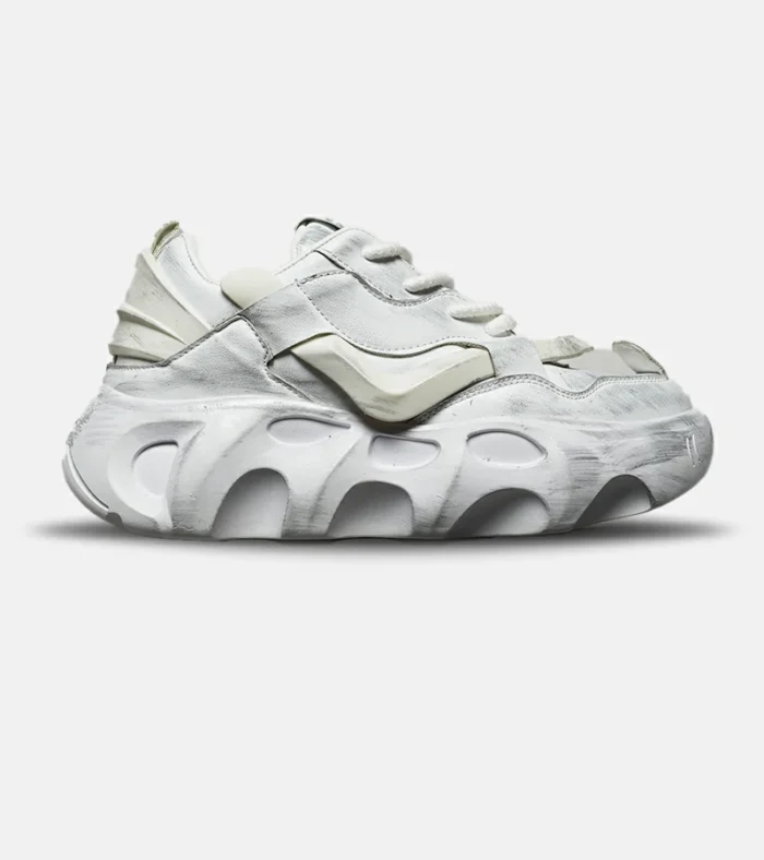 کفش کتانی مردانه سفید کرم BALENCIAGA مدل 8434 - Image 1