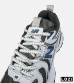 کفش کتانی مردانه و زنانه سفید طوسی آبی NEW BALANCE 990 مدل 8516 - Image 5