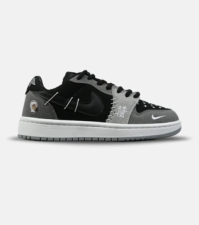 کفش کتانی مردانه و زنانه طوسی مشکی نایک NIKE jordan Vodoo مدل 8652 - Image 1