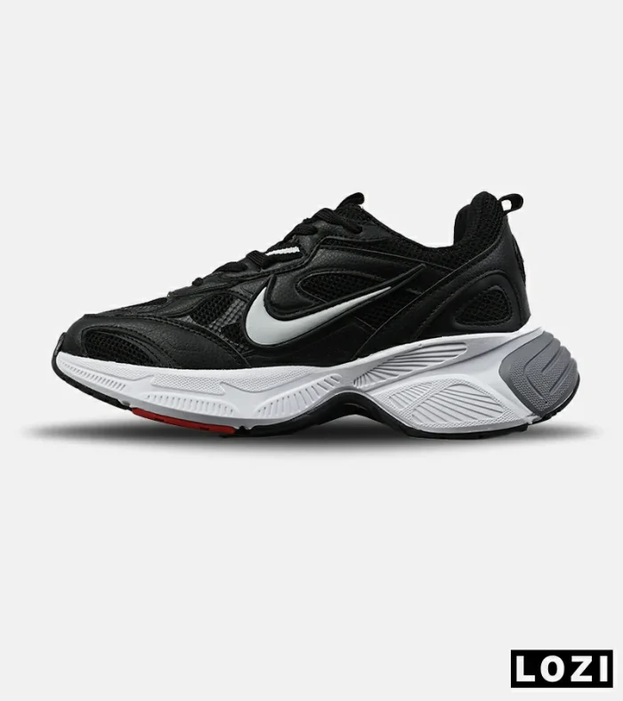 کفش کتانی مردانه و زنانه مشکی سفید Nike Cushlon V5K مدل 8822 - Image 2