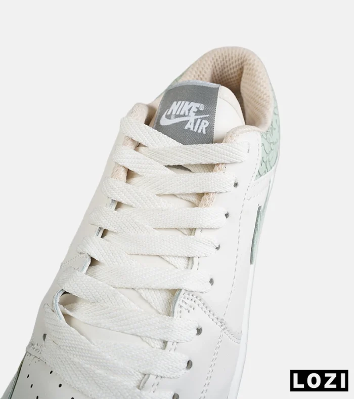 کفش کتانی مردانه و زنانه کرم سبز NIKE jordan 1 مدل 8789 - Image 6