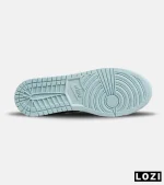 کفش کتانی مردانه و زنانه سفید طوسی آبی NIKE jordan 1 مدل 8783 - Image 7