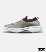 کفش کتانی طبی ورزشی کرم قهوه ای SKECHERS Archfit مدل 8818 - Image 2