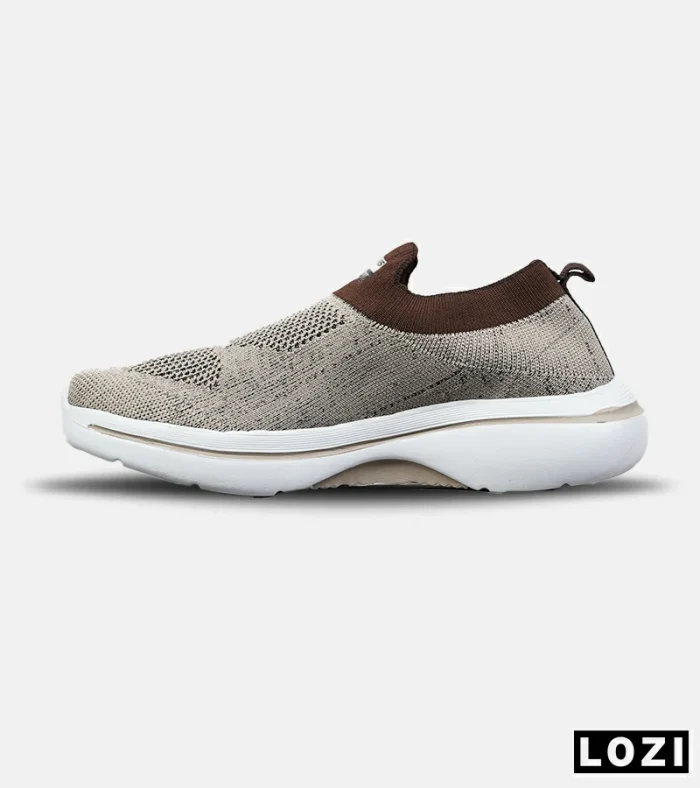 کفش کتانی طبی ورزشی کرم قهوه ای SKECHERS Archfit مدل 8818 - Image 2