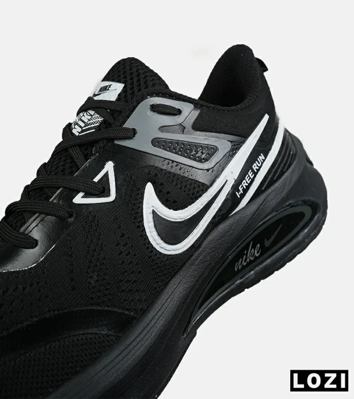 کفش کتانی مردانه و زنانه مشکی نایک NIKE air zoom Free Run مدل 8786 - Image 7