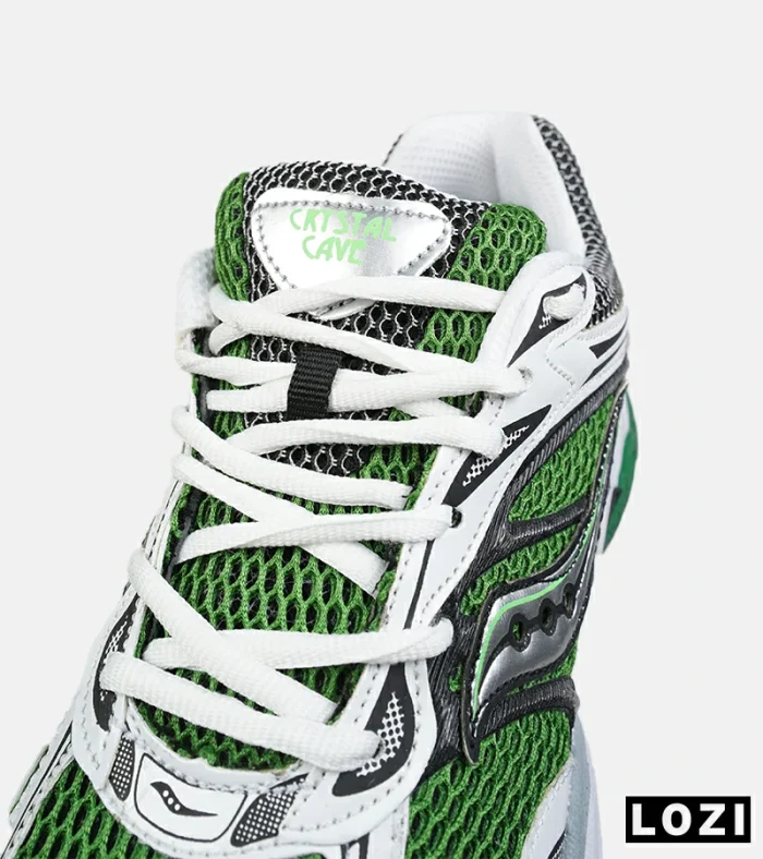 کفش کتانی مردانه و زنانه سبز Saucony pro grid omni 8 مدل 8900 - Image 5