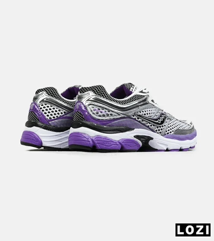 کفش کتانی مردانه و زنانه طوسی بنفش Saucony pro grid omni 8 مدل 8899 - Image 3