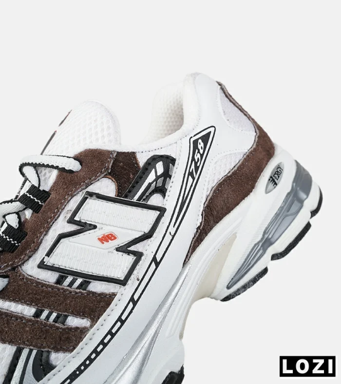 کفش کتانی مردانه و زنانه سفید قهوه ای NEW BALANCE 758 مدل 9025 - Image 5