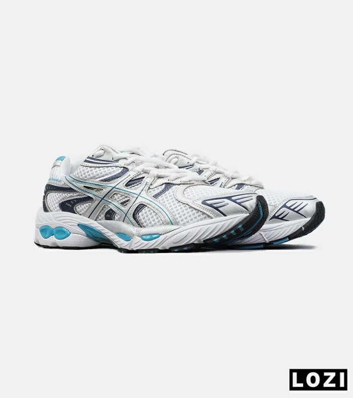 کفش کتانی مردانه و زنانه سفید آبی ASICS Gel-Phoenix مدل 8878 - Image 4