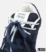 کفش کتانی مردانه و زنانه سرمه ای New Balance 530 x Miu Miu مدل 8879 - Image 6