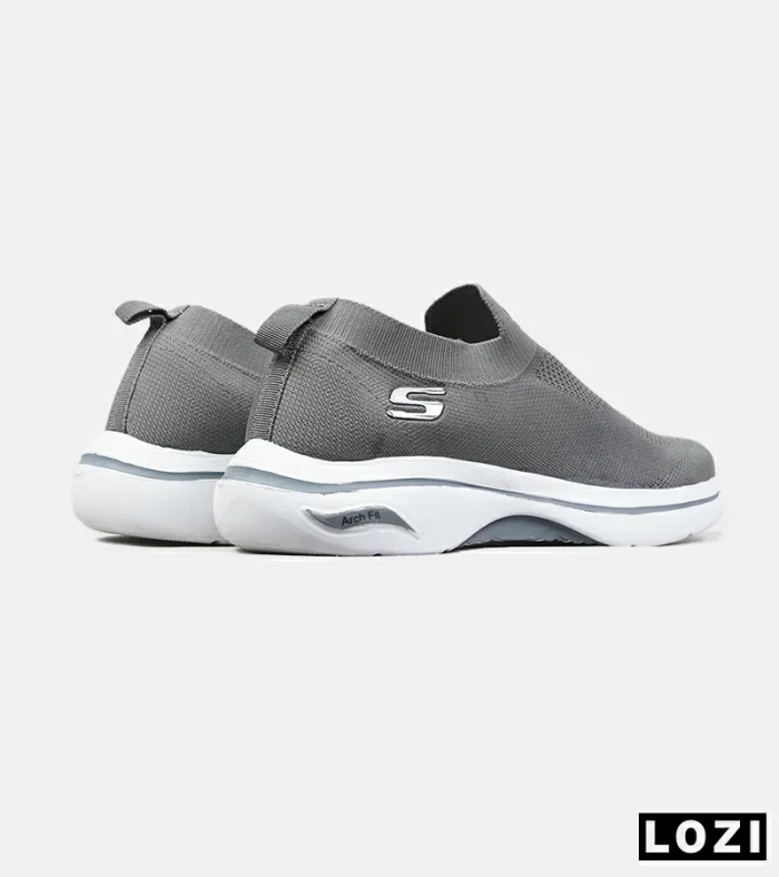 کفش کتانی طبی ورزشی خاکستری SKECHERS Archfit مدل 8808 - Image 3