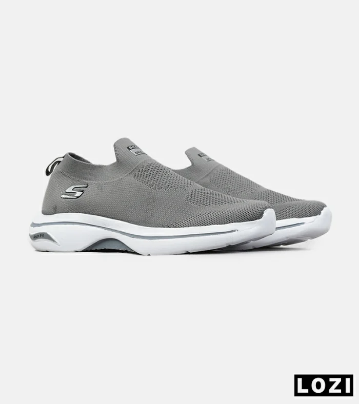 کفش کتانی طبی ورزشی خاکستری SKECHERS Archfit مدل 8808 - Image 4