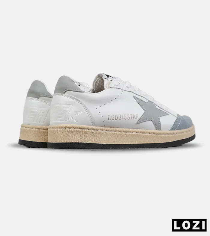 کتانی کژوال گلدن گوس سفید طوسی مردانه و زنانه | مدل 9142 | کفش اسپرت Golden Goose - Image 5