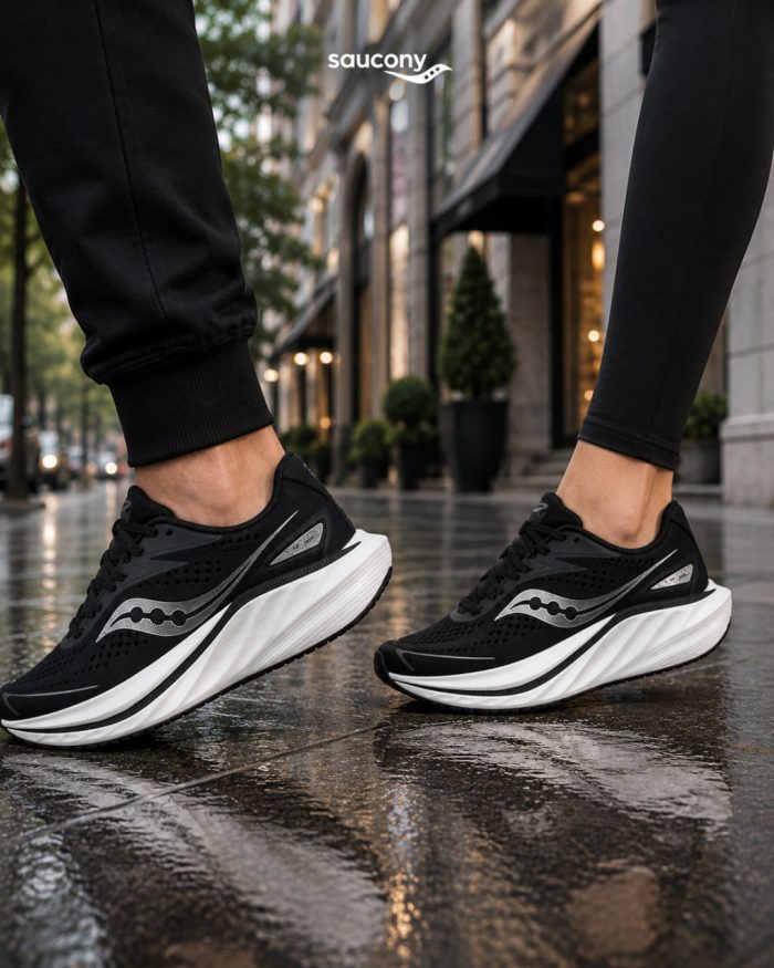 کتانی ساکونی مشکی طوسی مردانه و زنانه | مدل 9149 | کفش اسپرت Saucony - Image 1
