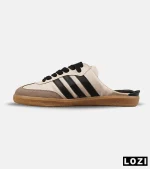 کفش آدیداس سامبا اسلاید کرم مشکی | مدل 9175 | کتانی Adidas Samba مردانه و زنانه - Image 3