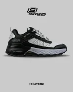 کفش کتانی طبی ورزشی سفید مشکی SKECHERS max protect مدل 8557