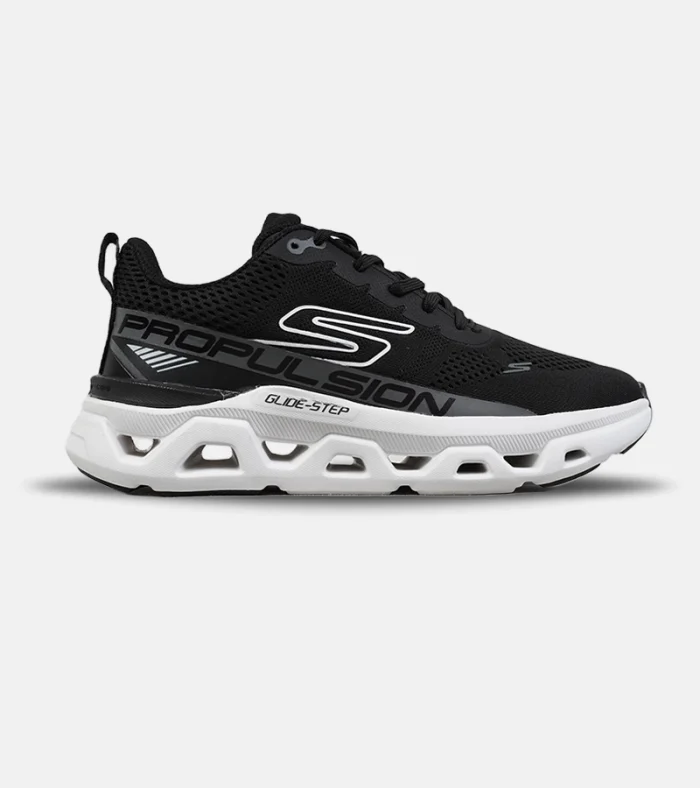 کتانی اسکیچرز Glide-Step مشکی سفید مدل 9363 | مردانه و زنانه | اسپرت و روزمره - Image 1