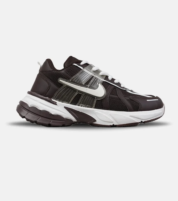 کتانی نایک V2K قهوه‌ای مدل 9586 | استایل خاص Y2K مردانه و زنانه - Image 1
