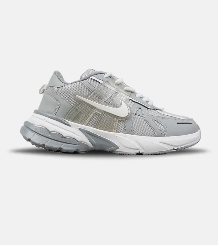 9595 کتانی نایک V2K طوسی سفید مدل 9595 | استایل رترو و Y2K مردانه و زنانه - Image 1